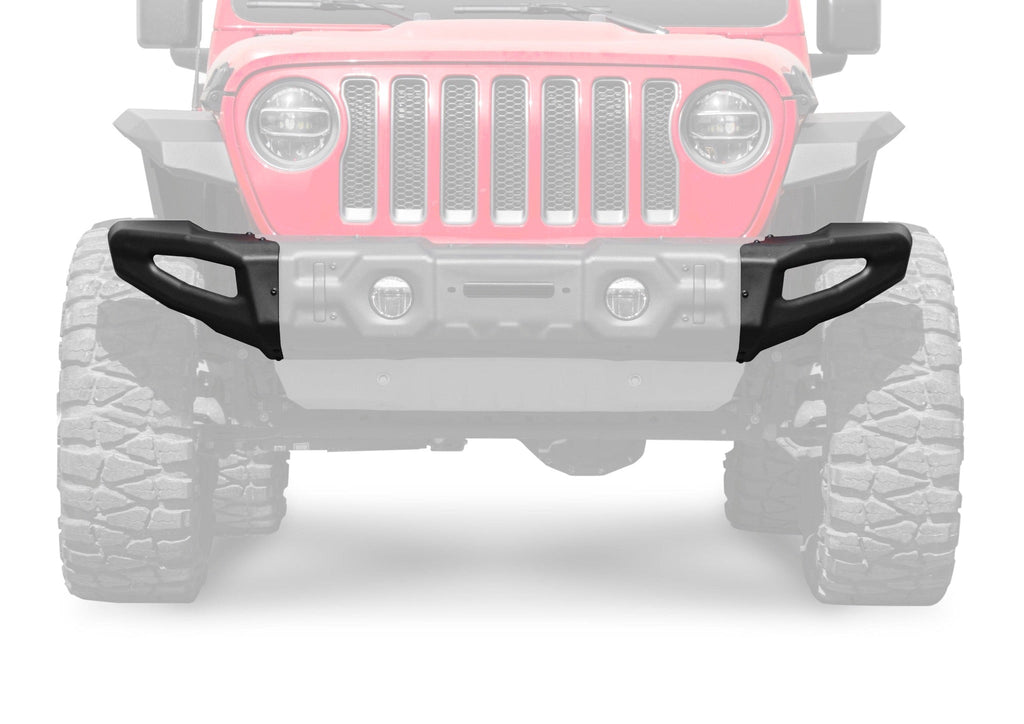 RIVAL Wide End Caps for RIVAL Front Stamped Steel Stubby Bumper