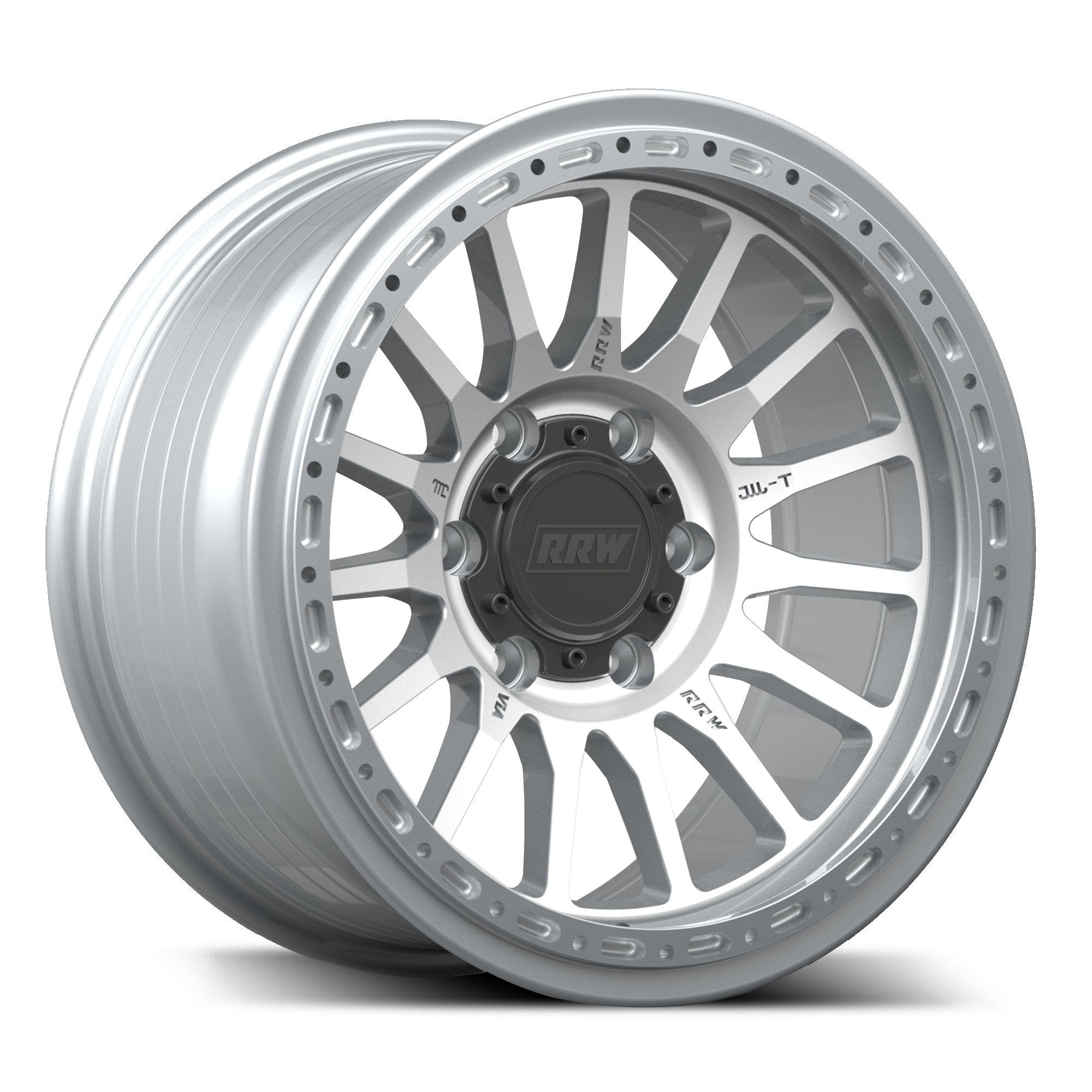 Pre-Order: RR7-H FLOW FORMED Hybrid Beadlock Wheel | BRUSHED ALUMINUM
