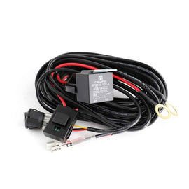 LED LIGHT BAR WIRING HARNESS KIT (2 LEADS 16AWG) WITH FUSE 12V 40A RELAY 3/4