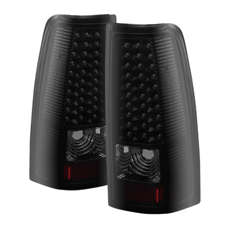 xTune Chevy Silverado 1500/2500/3500 03-06 LED Tail Lights Black Smoke ALT-ON-CS03-LED-BSM