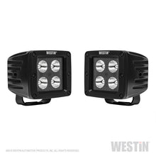 Load image into Gallery viewer, Westin HyperQ LED Auxiliary Lights 3in x 3in cube 20w Flood - Black