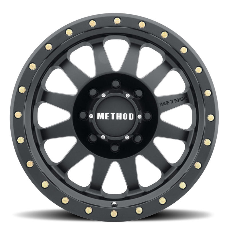 Method MR304 Double Standard 18x9 +18mm Offset 8x6.5 130.81mm CB Matte Black Wheel