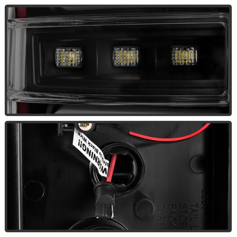 Spyder 16-17 Toyota Tacoma LED Tail Lights - Black Smoke (ALT-YD-TT16-LED-BSM)