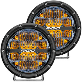 Rigid Industries 360-Series 6in LED Off-Road Drive Beam - Amber Backlight (Pair) - Underdog Motorsports