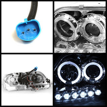 Load image into Gallery viewer, Spyder Ford F150 97-0 Projector - LED Halo Amber Reflector LED Chrome PRO-YD-FF15097-1P-AM-C