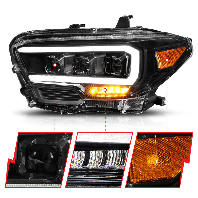 ANZO 2016-2017 Toyota Tacoma TRD LED Projector Headlights