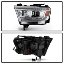 Load image into Gallery viewer, Spyder Dodge Ram 19-20 Halogen Model Projector Headlights Chrome PRO-YD-DR19HALSI-SEQ-C