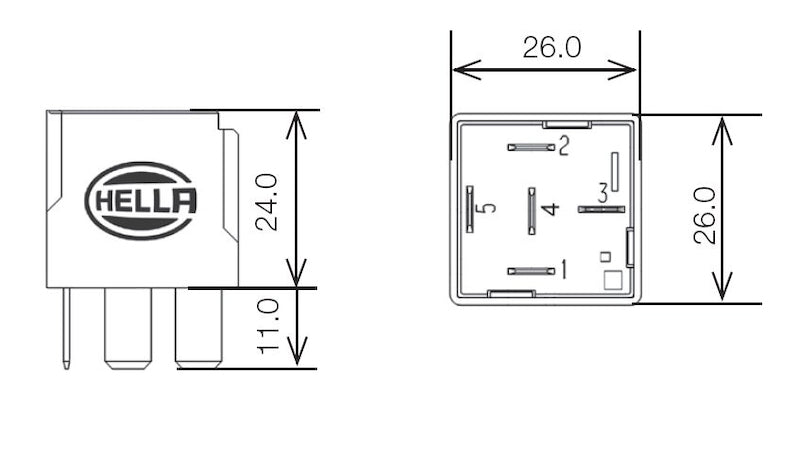 Hella Relay 24V 10/20A Spdt Res