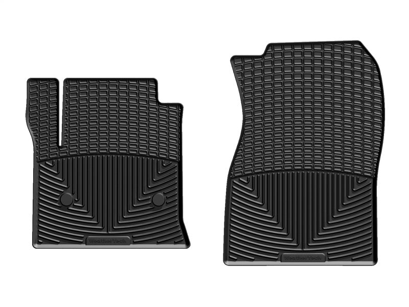 WeatherTech 14+ Chevrolet Silverado Front Rubber Mats - Black