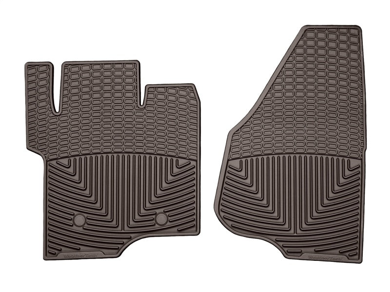 WeatherTech 2011-2016 Ford F-250/F-350/F-450/F-550 Front Rubber Mats - Cocoa