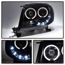 Load image into Gallery viewer, Spyder Toyota Tacoma 05-11 Projector Headlights LED Halo LED Blk Smke PRO-YD-TT05-HL-BSM