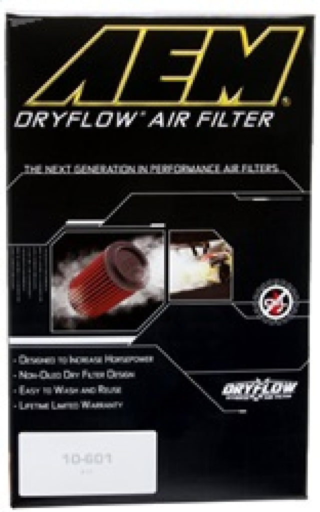 AEM DryFlow Air Filter - Round 2.75in ID x 6.25in OD x 8.25in H fits 2007-2014 Ford/Volvo