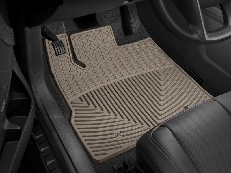 WeatherTech 2019+ Chevrolet Silverado 1500 Crew Cab Front Rubber Mats - Grey