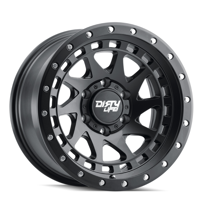 Dirty Life 9311 Enigma Pro 17x9/5x139.7 BP/-38mm Offset/108.1mm Hub Matte Blk Wheel w/Simu. Ring