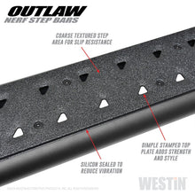 Load image into Gallery viewer, Westin 15-20 Ford F-150 SuperCab / 17-20 F-250/350 SuperCab Outlaw Nerf Step Bars - Textured Black