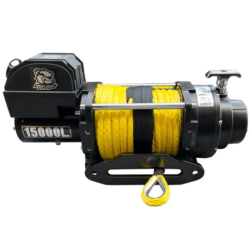 15000 LB Winch Premium Series Wound Motor HD Synthetic Rope Bulldog Winch