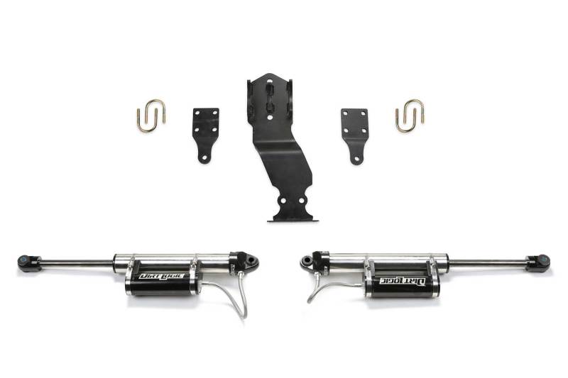 Fabtech 19-20 Ford F450/F550 4WD Dual Steering Stabilizer System w/DL 2.25 Resi Shocks