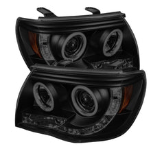 Load image into Gallery viewer, Spyder Toyota Tacoma 05-11 Projector Headlights CCFL Halo LED Blk Smke PRO-YD-TT05-CCFL-BSM