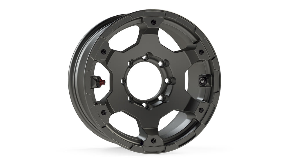 Jeep JK/JL/Gladiator Nomad Wheel Base 8x6.5 Inch Titanium Gray Each For 07-Pres Wrangler JK JL/20-Pres Gladiator TeraFlex