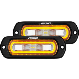 Rigid Industries SR-L Series Flush Mount LED Spreader Pair w/ Red Halo - Universal - Underdog Motorsports