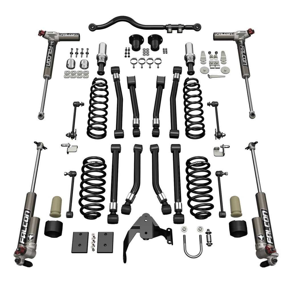 Jeep JK 2 Door Alpine CT3 Suspension System 3 Inch Lift w/ Falcon 3.3 Shocks 07-18 Wrangler JK TeraFlex