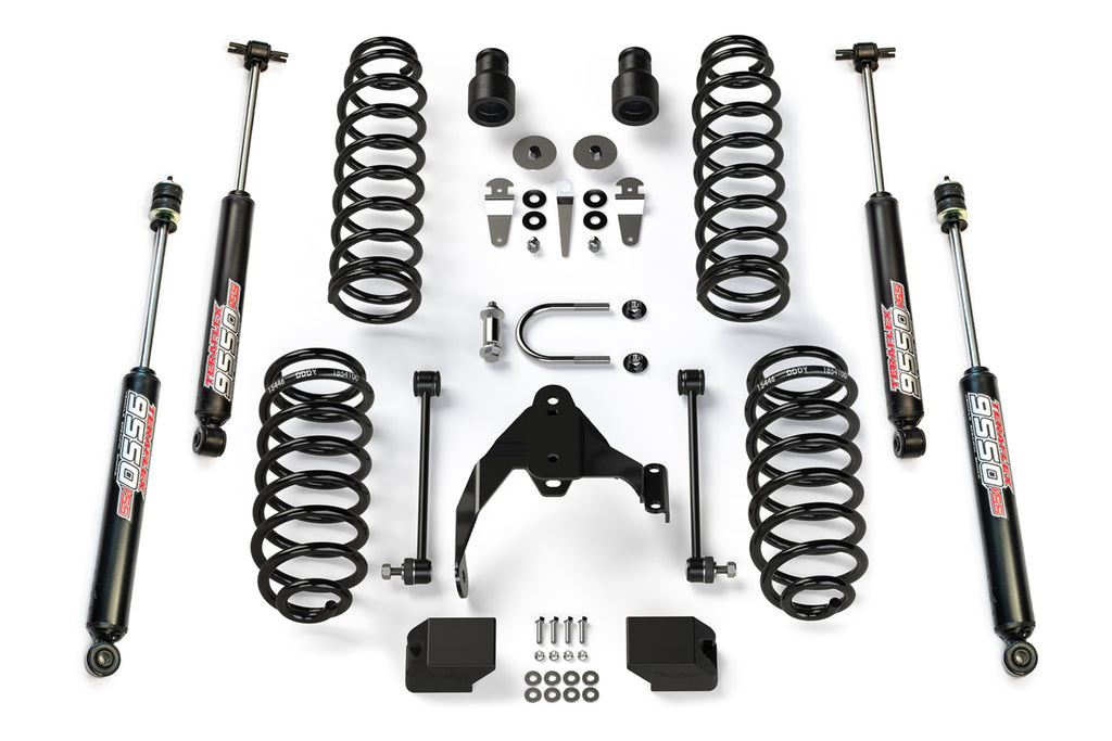 Jeep JKU 4 Door 2.5 Inch Lift Kit w/ 9550 VSS Shocks 07-18 Wrangler JKU TeraFlex