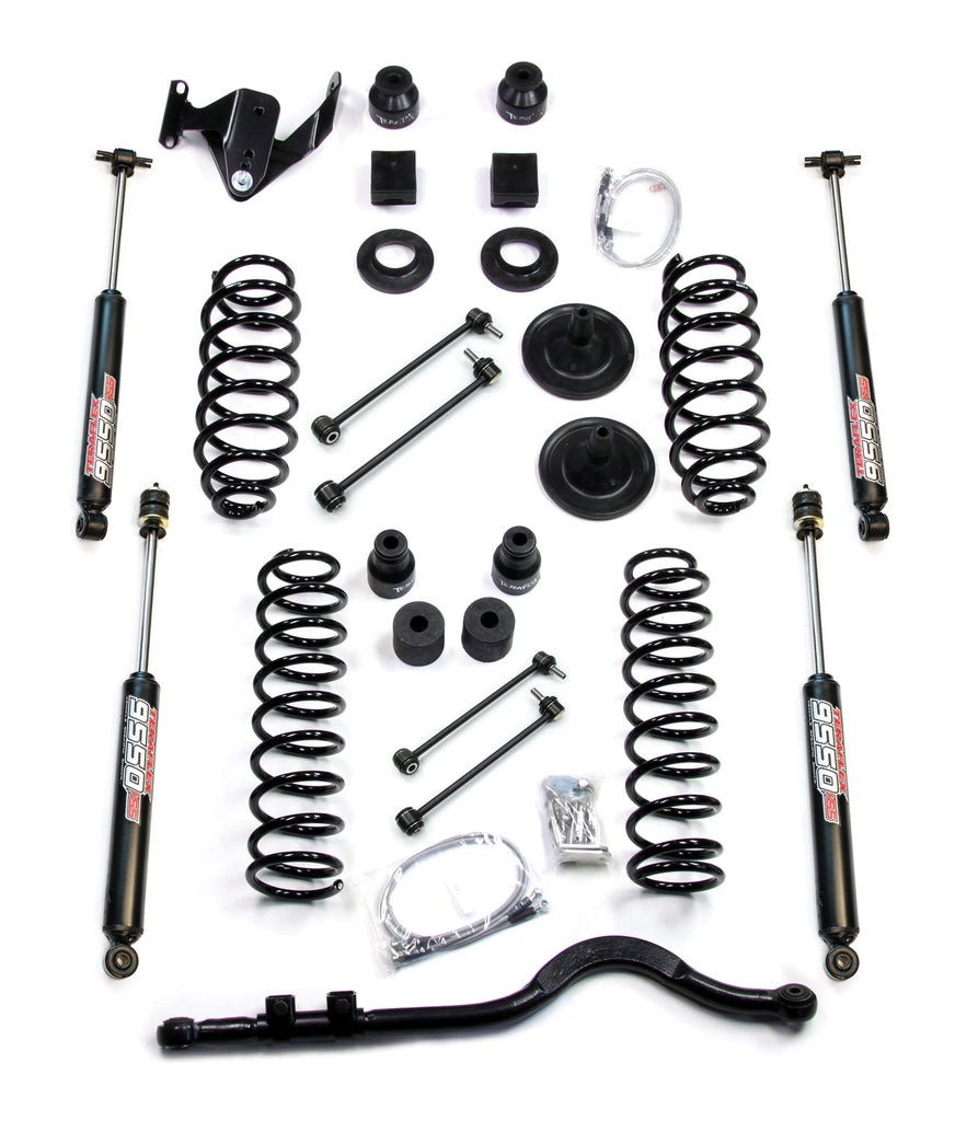 Jeep JKU 4 Door 4 Inch Lift Kit w/ 9550 Shocks and Track Bar 07-18 Wrangler JKU TeraFlex