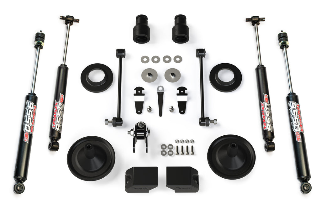 Jeep JK/JKU 2.5 Inch Performance Spacer Lift Kit w/ 9550 VSS Shocks 07-18 Wrangler JK/JKU TeraFlex