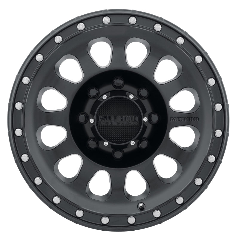 Method MR315 17x8.5 +25mm Offset 8x6.5 130.81mm CB Matte Black Wheel