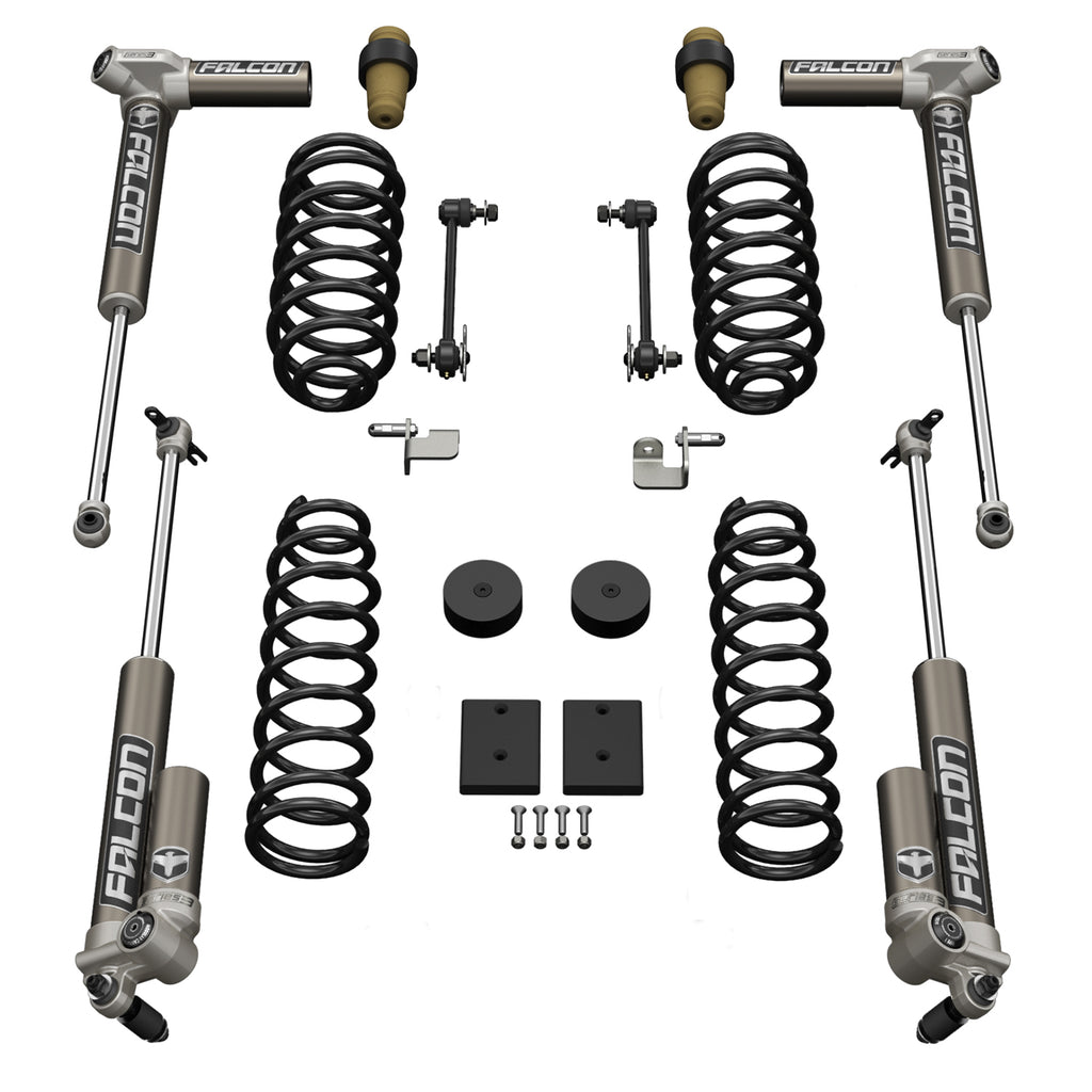 Jeep JKU 4 Door 1.5 Inch Sport ST1 Suspension System w/ Falcon 3.1 Shocks 07-18 Wrangler JKU TeraFlex