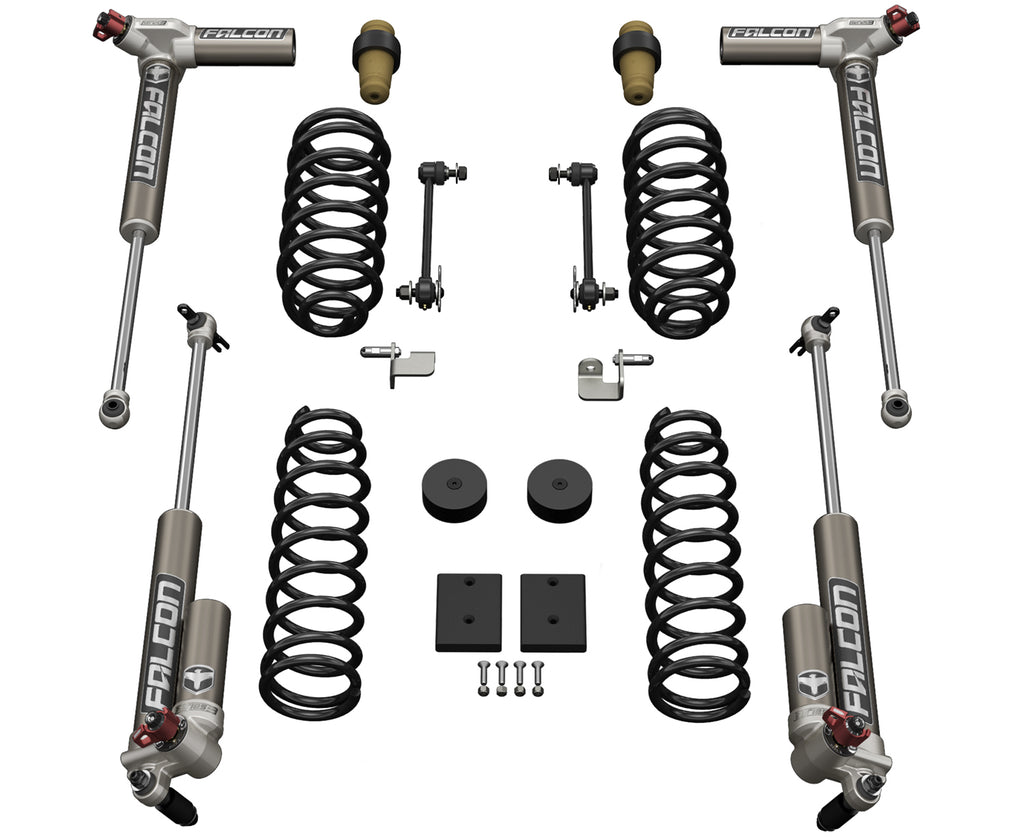 Jeep JKU 4 Door 1.5 Inch Sport ST1 Suspension System w/ Falcon 3.3 Shocks 07-18 Wrangler JKU TeraFlex