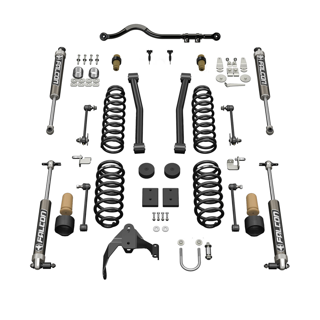 Jeep JKU 4 Door 2.5 Inch Sport ST2 Suspension System w/ Falcon 2.1 Shocks 07-18 Wrangler JKU TeraFlex