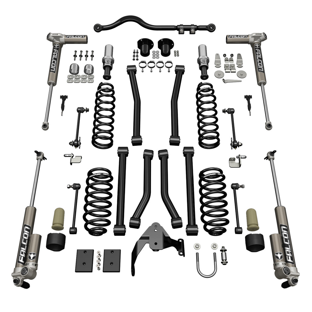 Jeep JKU 4 Door 3 Inch Sport ST3 Suspension System w/ Falcon 3.1 Shocks 07-18 Wrangler JKU TeraFlex