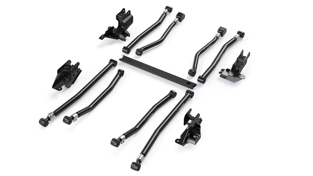 Jeep JL Long Control Arm Alpine and Bracket Kit 8-Arm Adjustable 3-6 Inch Lift For 10-Pres Wrangler JL 2 Door TeraFlex