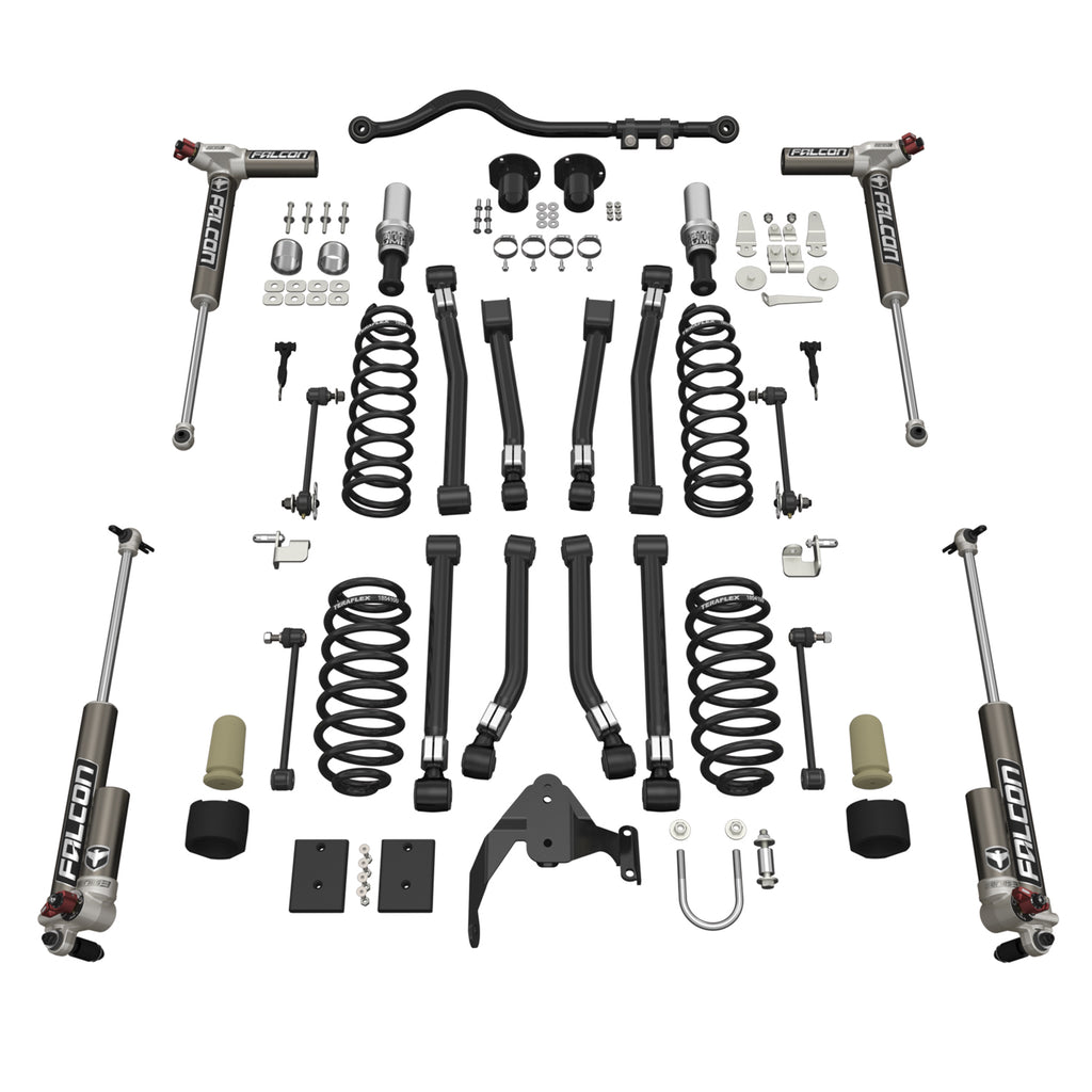 Jeep JKU 4 Door Alpine CT3 Suspension System 3 Inch Lift w/ Falcon 3.3 Shocks 07-18 Wrangler JKU TeraFlex