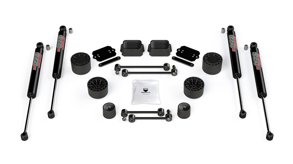 JLU 2.5 Inch Performance Spacer Lift Kit with 9550 VSS Shocks For 19-Current Jeep JLU Wrangler Unlimited Rubicon 4 Door TeraFlex