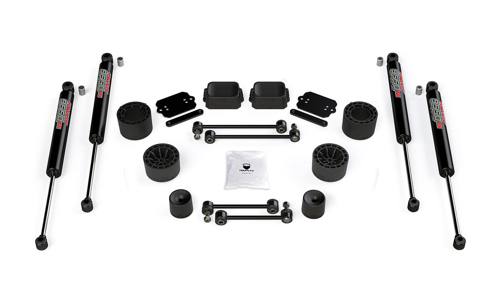 JL 2.5 Inch Performance Spacer Lift Kit with 9550 VSS Shocks For 19-Current Jeep JL Wrangler Rubicon 2 Door TeraFlex