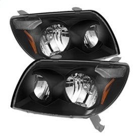 xTune Toyota 4Runner 03-05 Crystal Headlights Black HD-JH-T4R03-AM-BK