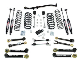 Jeep TJ/LJ 3 Inch Suspension System w/ 8 Flexarms and 9550 Shocks 97-06 Wrangler TJ/LJ TeraFlex