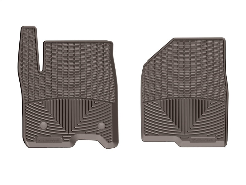 WeatherTech 2019+ Chevrolet Silverado 1500 Crew Cab Front Rubber Mats - Cocoa