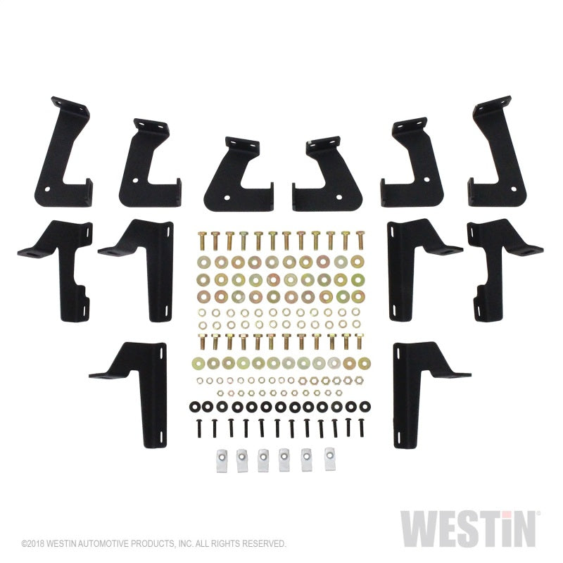 Westin/HDX 2018 Jeep Wrangler JL Unlimited Drop Nerf Step Bars - Textured Black