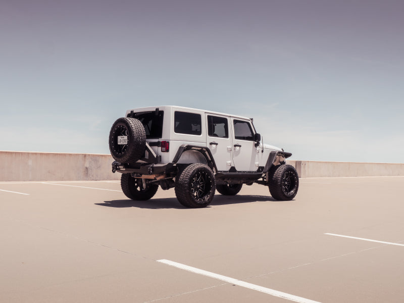 Road Armor 07-18 Jeep Wrangler JKU 4DR Stealth Rocker Body Armor Rocker Panel - Tex Blk - Underdog Motorsports
