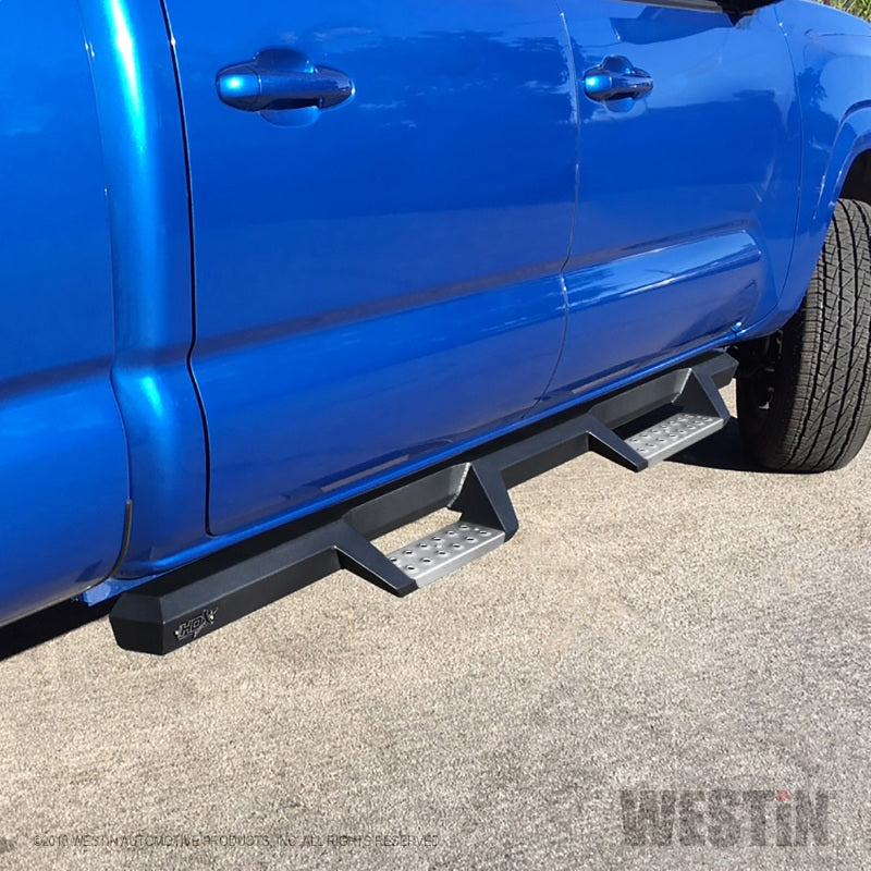 Westin 05-20 Toyota Tacoma Double Cab HDX Stainless Drop Nerf Step Bars - Textured Black