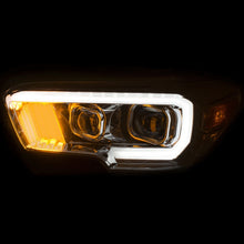 Load image into Gallery viewer, ANZO 2016-2017 Toyota Tacoma Projector Headlights w/ Plank Style Design Chrome w/ Amber