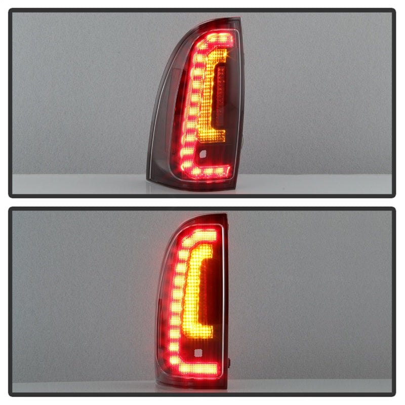 Spyder 05-15 Toyota Tacoma LED Tail Lights (Not Compatible w/OEM LEDS) - Black ALT-YD-TT05V2-LB-BK