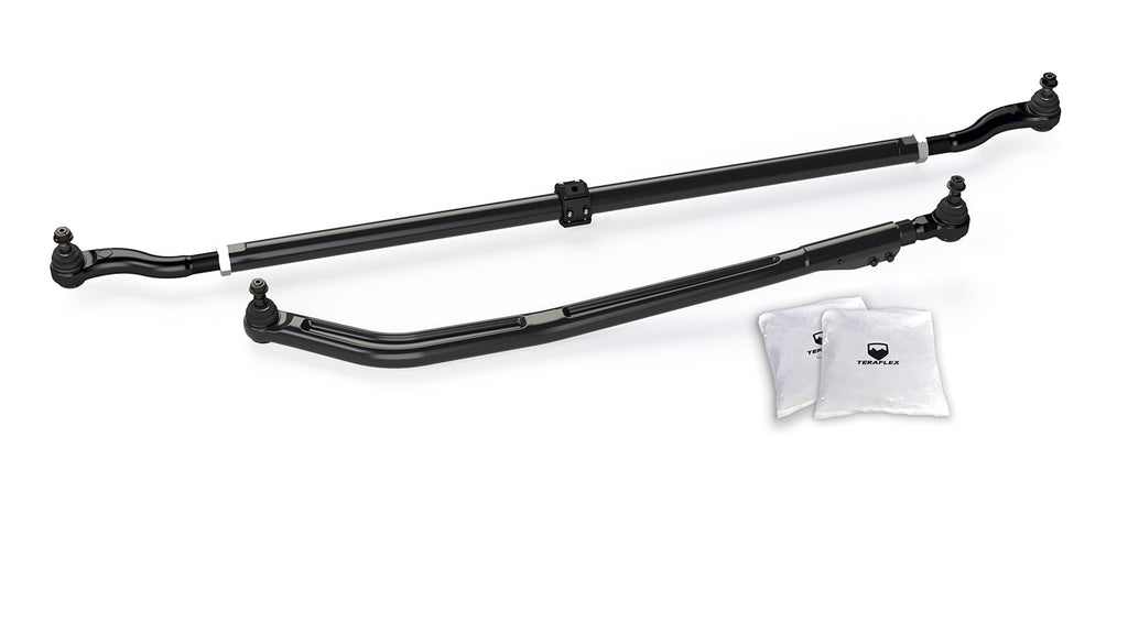 Jeep JL and Jeep JT HD Forged Drag Link Kit and HD Chromoly Tie Rod Kit (0-6 Inch Lift) TeraFlex