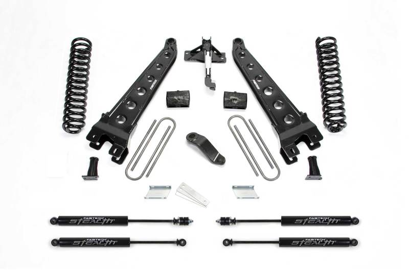 Fabtech 2018 Ford F450/F550 4WD Diesel 6in Rad Arm Sys w/Coils & Stealth