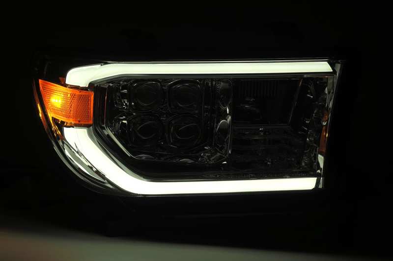 AlphaRex 08-13 Toyota Sequoia NOVA LED Proj Headlights Plank Style Alpha Black w/Activation Light