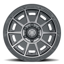 Load image into Gallery viewer, ICON Victory 17x8.5 6x5.5 0mm Offset 4.75in BS Smoked Satin Black Tint Wheel