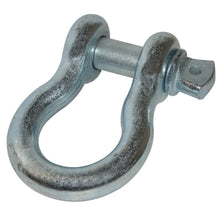 Load image into Gallery viewer, 1 Inch Bow Shackle 17k LB WLL Silver Bulldog Winch